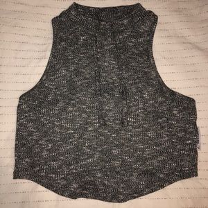 Gymshark Slounge crop top charcoal marl